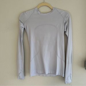 NWOT Lululemon swiftly tech long sleeve top in light blue
